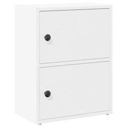 Berkfield Home Bookcase White 40x24x52 cm Engineered Wood - Size: 40 x 24 x 52 cm - thumbnail 2