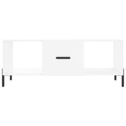 Berkfield Home Coffee Table White 102x50x40 cm Engineered Wood - Size: 102 x 50 x 40 cm - thumbnail 5