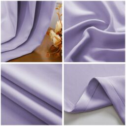 Happy Homewares Black Out Thermal Eyelet Curtains - Room Darkening Polyester 2 Panel Pair in Lilac - Size: 168 cm width x 183 cm drop - thumbnail 2