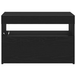 Berkfield Home TV Cabinets with LED Lights 2 pcs Black Oak 60x35x40 cm Engineered Wood - Size: 60 x 35 x 40 cm - thumbnail 7