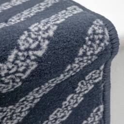 runrug Stair Runner Carpet for Staircases - Soft & Comfy, 9mm - 'Epaulet' in Blue - Size: 60 cm x 660 cm - thumbnail 2