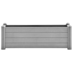 Berkfield Home Garden Raised Bed PP Stone Grey 100x43x35 cm - Size: 100 x 43 x 35 cm - thumbnail 3
