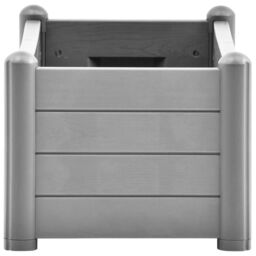 Berkfield Home Garden Raised Bed PP Stone Grey 100x43x35 cm - Size: 100 x 43 x 35 cm - thumbnail 4