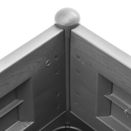 Berkfield Home Garden Raised Bed PP Stone Grey 100x43x35 cm - Size: 100 x 43 x 35 cm - thumbnail 5