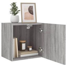 Berkfield Home TV Wall Cabinets 2 pcs Grey Sonoma 40.5x30x40 cm Engineered Wood - thumbnail 5