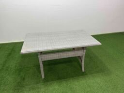 Fimous 7 Seater Rattan Garden Furniture Set with Dining Table Chair in Light Grey - thumbnail 5