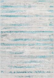 Livabliss Lustro-Modern Grey Blue Beige Living Dining Bedroom Rug in Teal - Size: 160 cm x 215 cm - thumbnail 2