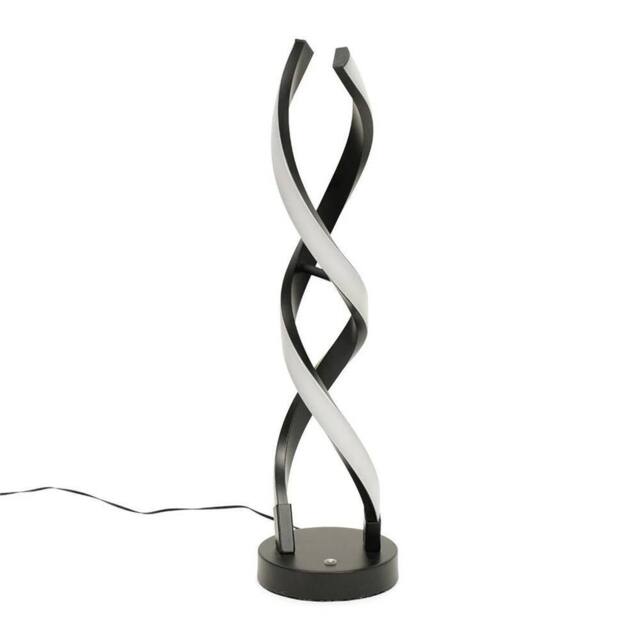 SPETLEK Touch Table Lamp Black Twist Integrated LED Living Room Bedside - image 1