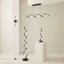 SPETLEK Touch Table Lamp Black Twist Integrated LED Living Room Bedside - thumbnail 2