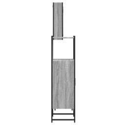 Berkfield Home Stylish 3 Piece Bathroom Cabinet Set Grey Sonoma Engineered Wood - thumbnail 7