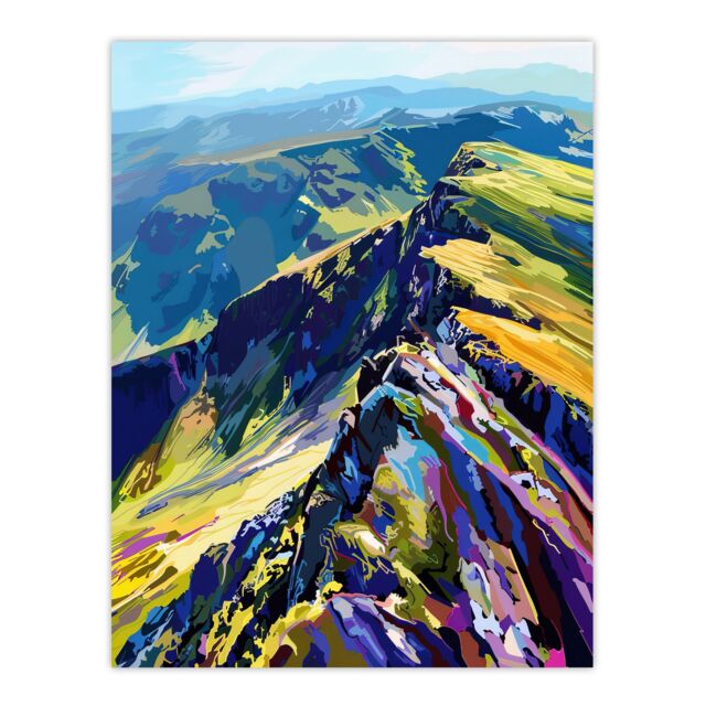 "Artery8 Cairngorm Mountains Scottish Highlands Landscape Wall Art Print - Size: W24"" x H32""" - image 1
