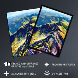 "Artery8 Cairngorm Mountains Scottish Highlands Landscape Wall Art Print - Size: W24"" x H32""" - thumbnail 2