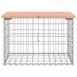 Berkfield Home Garden Bench Gabion Design 63x44x42 cm Solid Wood Douglas in Brown - Size: 63 x 44 x 42 cm - thumbnail 3