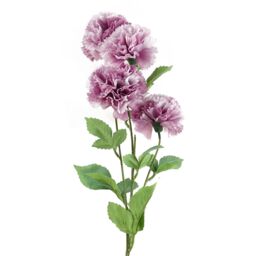 Leaf Pack of 6 x 70cm Pink Artificial Carnation Stem - 24 Flowers - Size: 6 x 70 cm - thumbnail 3