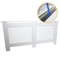 Monstershop Radiator Cover MDF White 1720mm - thumbnail 2