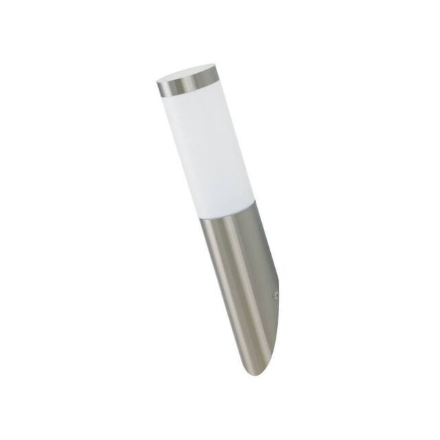 Netlighting ST021 Outdoor Modern Wall Light Nickel IP44 37.6x15.5x7.6cm in Grey - Size: 37.6x15.5x7.6 cm