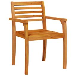Berkfield Home 5 Piece Garden Dining Set Made of Solid Acacia Wood in Brown - thumbnail 7