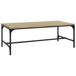 Berkfield Home Coffee Table Sonoma Oak 100x50x35 cm Engineered Wood in Brown - Size: 100 x 50 x 35 cm - thumbnail 2