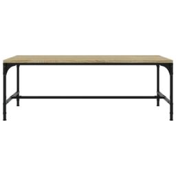 Berkfield Home Coffee Table Sonoma Oak 100x50x35 cm Engineered Wood in Brown - Size: 100 x 50 x 35 cm - thumbnail 4