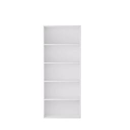 SPETLEK 5 Tier Bookcase Shelving Unit for Storage Bookshelf Living Room Office in White - thumbnail 2