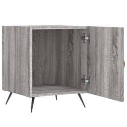 Berkfield Home Bedside Cabinets 2 pcs Grey Sonoma 40x40x50 cm Engineered Wood - Size: 40 x 40 x 50 cm - thumbnail 5