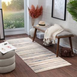 Livabliss Roma-Modern Grey Multicoloured Brown Living Dining Bedroom Rug - Size: 200 cm x 200 cm - thumbnail 7