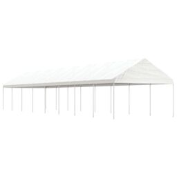 Berkfield Home Gazebo with Roof White 17.84x4.08x3.22 m Polyethylene - thumbnail 1