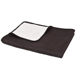 Berkfield Home Double-sided Quilted Bedspread 230x260 cm Cream & Brown - thumbnail 3