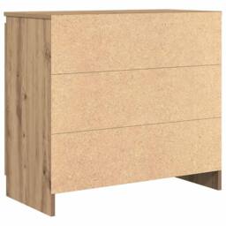 Berkfield Home Sideboard with Drawer Artisan Oak 71x35x65 cm Engineered Wood in Brown - Size: 71 x 35 x 65 cm - thumbnail 8