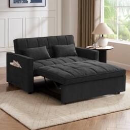 Home Detail Harry Pull-Out Sofa Bed in Charcoal - thumbnail 2