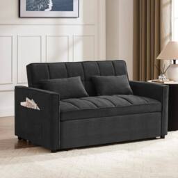 Home Detail Harry Pull-Out Sofa Bed in Charcoal - thumbnail 1