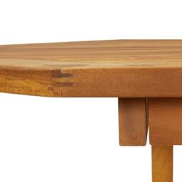 Berkfield Home 5 Piece Garden Dining Set Solid Acacia Wood in Brown - thumbnail 6