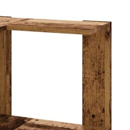 Berkfield Home Corner Bookcase 5-Tier Old Wood 50x50x179 cm Engineered Wood in Brown - Size: 50 x 50 x 179 cm - thumbnail 7