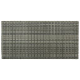 Berkfield Home 5 Piece Garden Bar Set with Cushions Poly Rattan Grey - thumbnail 3