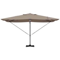 Berkfield Home Modern Cantilever Umbrella - Taupe Taupe Fabric Large Height-Adju - thumbnail 6