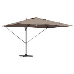 Berkfield Home Modern Cantilever Umbrella - Taupe Taupe Fabric Large Height-Adju
