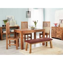 Indian Hub Toko Light Mango Slat Back Chair (Set of 2) - L46 x W45 x H109 cm in Brown - thumbnail 2