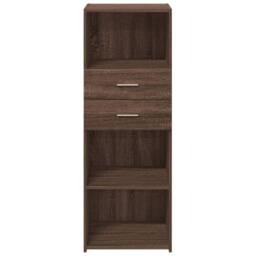 Berkfield Home Highboard Brown Oak 45x42.5x124 cm Engineered Wood - thumbnail 4