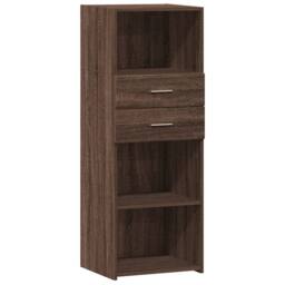 Berkfield Home Highboard Brown Oak 45x42.5x124 cm Engineered Wood - thumbnail 3
