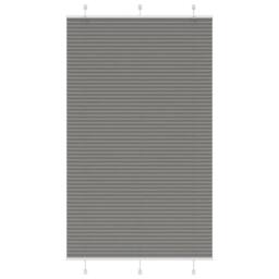 Berkfield Home Pleated Blind Anthracite 115x200 cm Fabric Width 114.4 cm Polyester in Charcoal - thumbnail 2