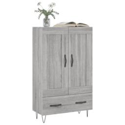 Berkfield Home Highboard Grey Sonoma 69.5x31x115 cm Engineered Wood - thumbnail 3