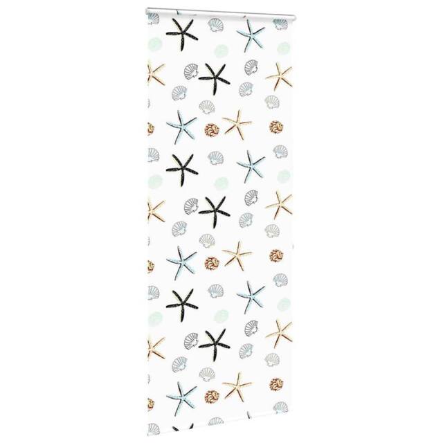Berkfield Home Shower Roller Blind with Cassette 90x240 cm Fabric Width 86 cm in White - image 1