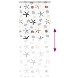 Berkfield Home Shower Roller Blind with Cassette 90x240 cm Fabric Width 86 cm in White - thumbnail 5