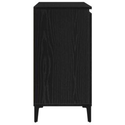 Berkfield Home Black Oak Sideboard - 104x35x70 cm, Made from Engineered Wood - Size: 104 x 35 x 70 cm - thumbnail 8