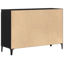 Berkfield Home Black Oak Sideboard - 104x35x70 cm, Made from Engineered Wood - Size: 104 x 35 x 70 cm - thumbnail 6