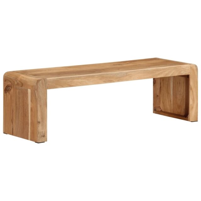 Berkfield Home TV Stand 110x33x33 cm Solid Wood Acacia in Brown - Size: 110 x 33 x 33 cm - image 1