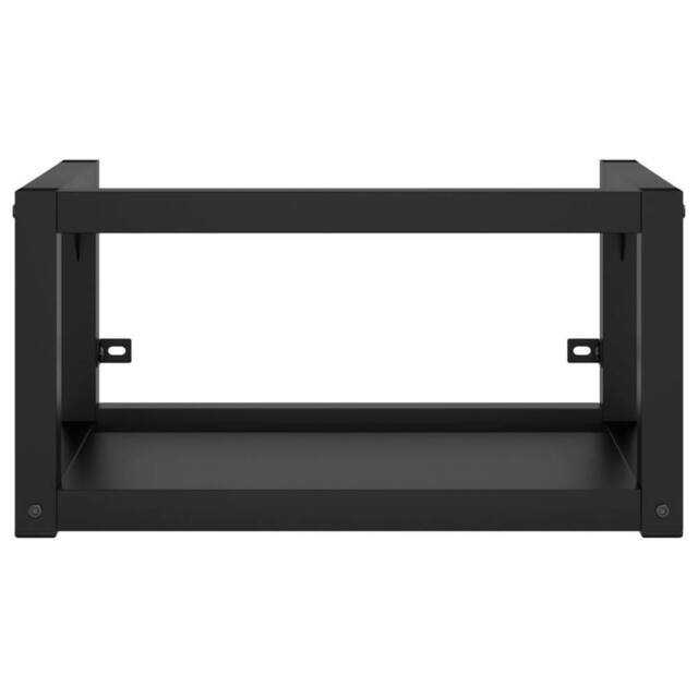 Berkfield Home Durable Wall-mounted Bathroom Washbasin Frame Black 59x38x31 cm Iron - Size: 59 x 38 x 31 cm - image 1