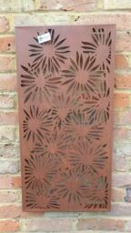Inspirational Gifting Daisy Decorative Screen Wall Art Plaque 780mm Tall in Brown - thumbnail 4