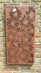 Inspirational Gifting Daisy Decorative Screen Wall Art Plaque 780mm Tall in Brown - thumbnail 1