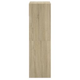 Berkfield Home Shoe Cabinet Sonoma Oak 60x34x116 cm Engineered Wood in Brown - Size: 60 x 34 x 116 cm - thumbnail 6